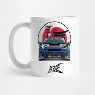 subaru wrx sti rally blue Mug